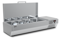 Холодильная витрина для ингредиентов Carboma A40 SM 1,2 с крышкой (3 GN1/3+1 GN1/2) IDO
